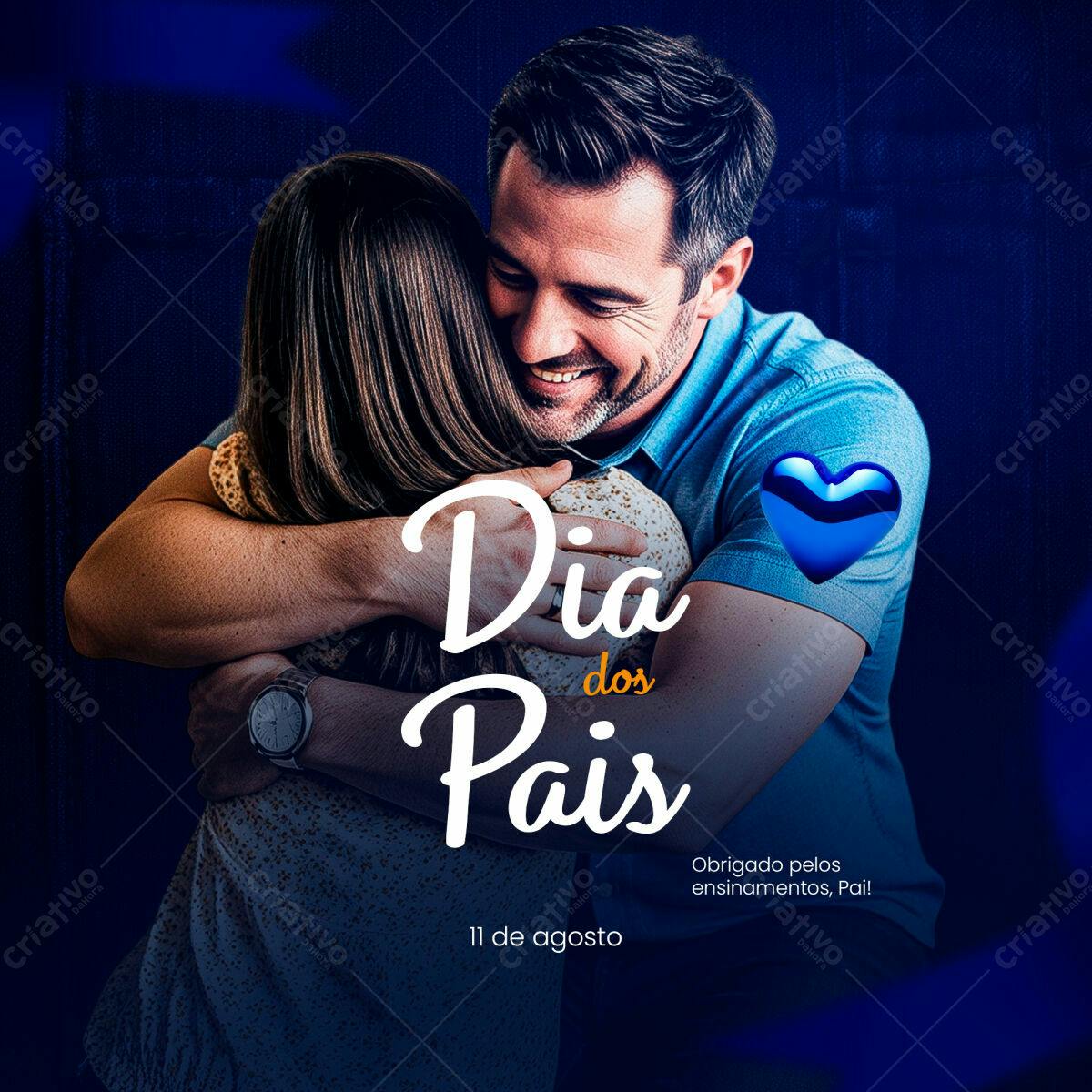 Postagem Dia dos Pais PSD Editável