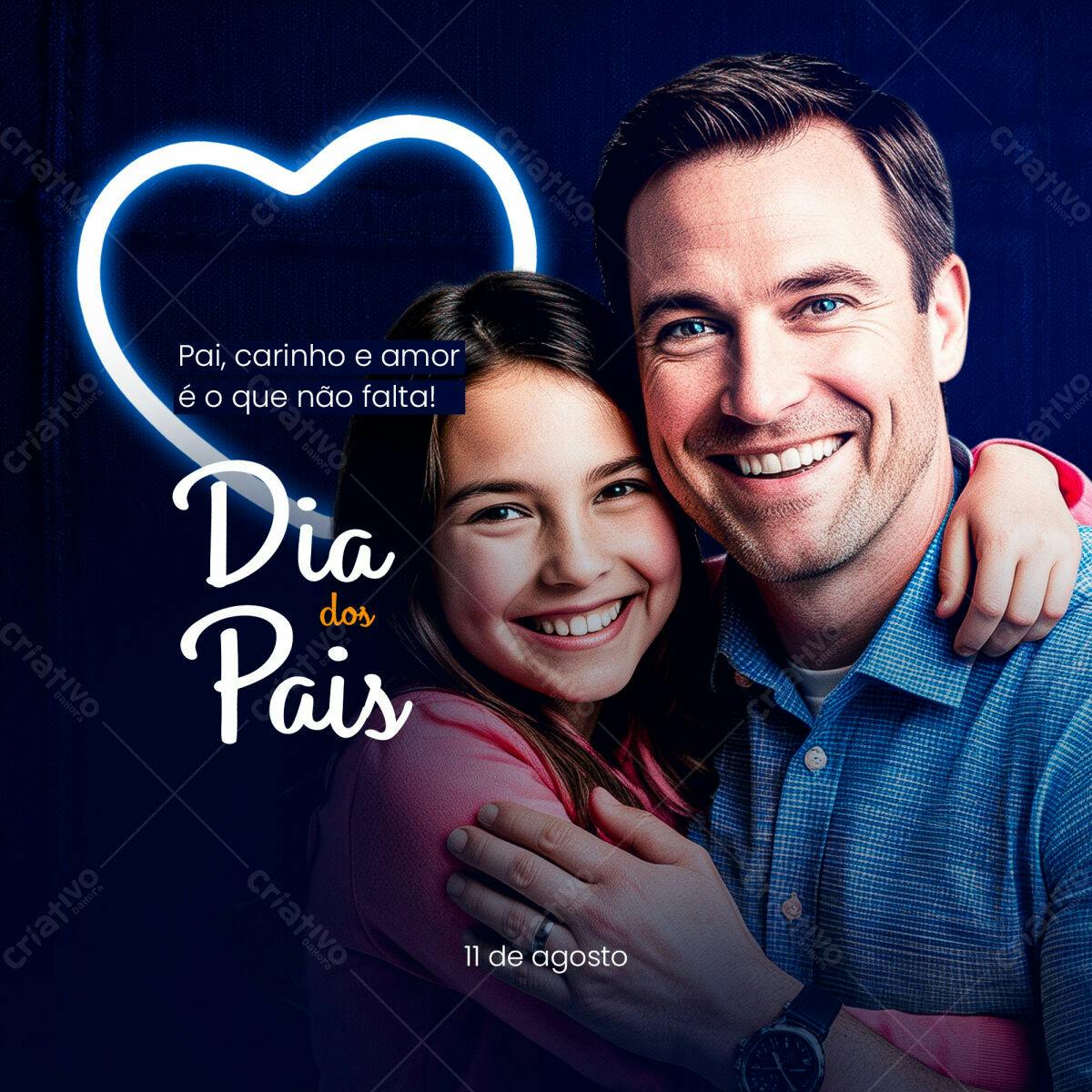 Postagem Dia dos Pais PSD Editável