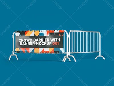 Maquete Psd Premium De Banner De Barreira