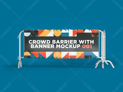 Maquete Psd Premium De Banner De Barreira