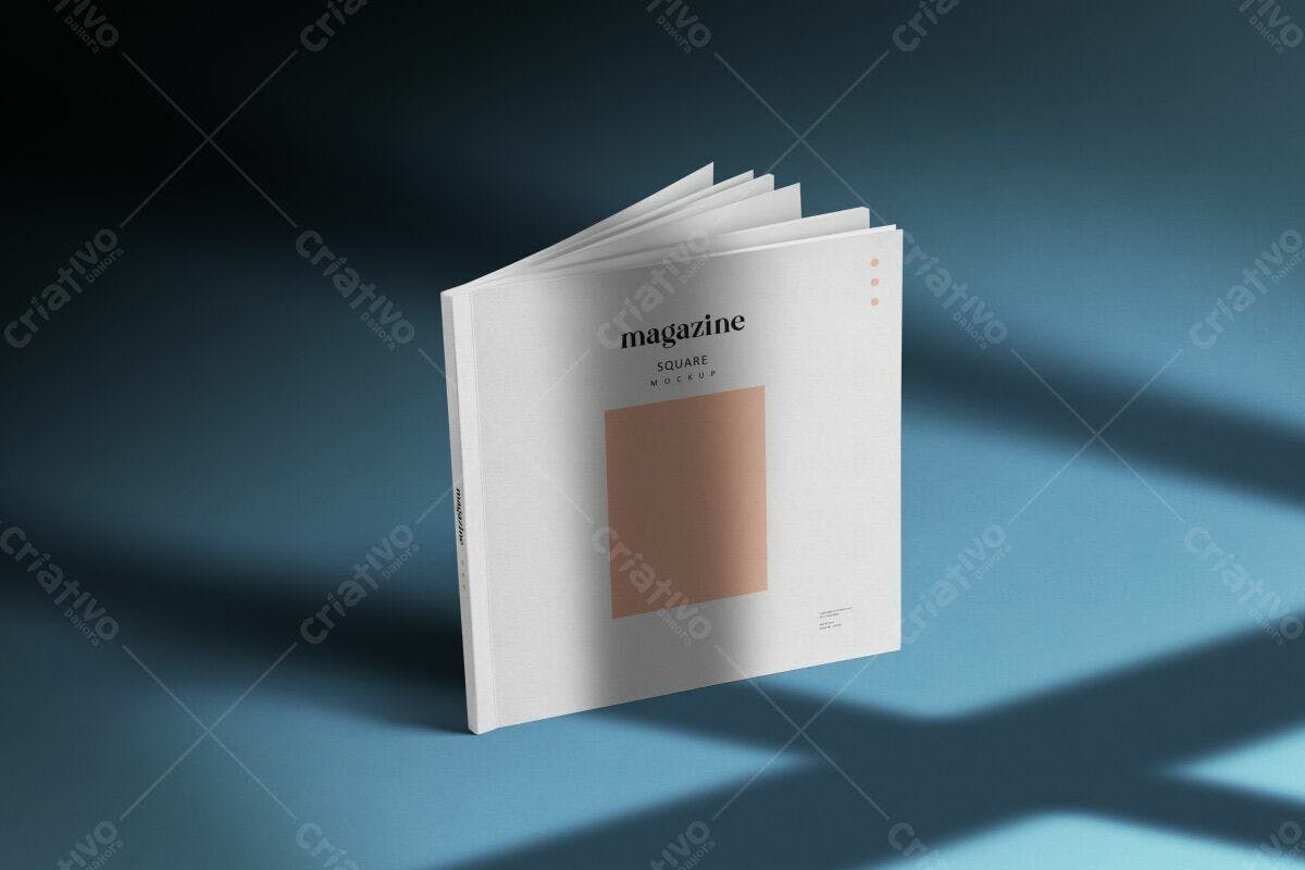 Revista Quadrada PSD Editável