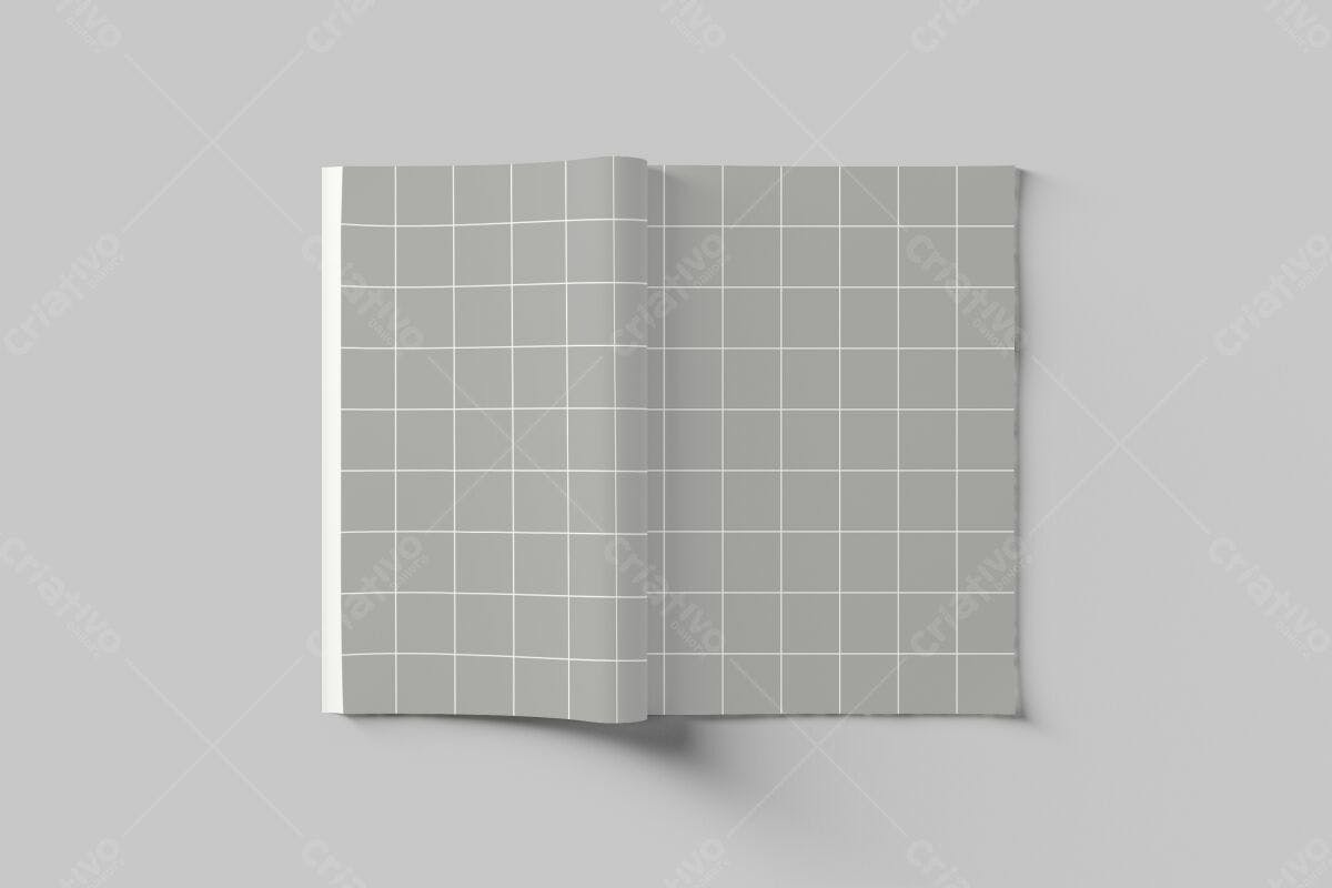 Brochura Minimalista Cinza PSD Editável