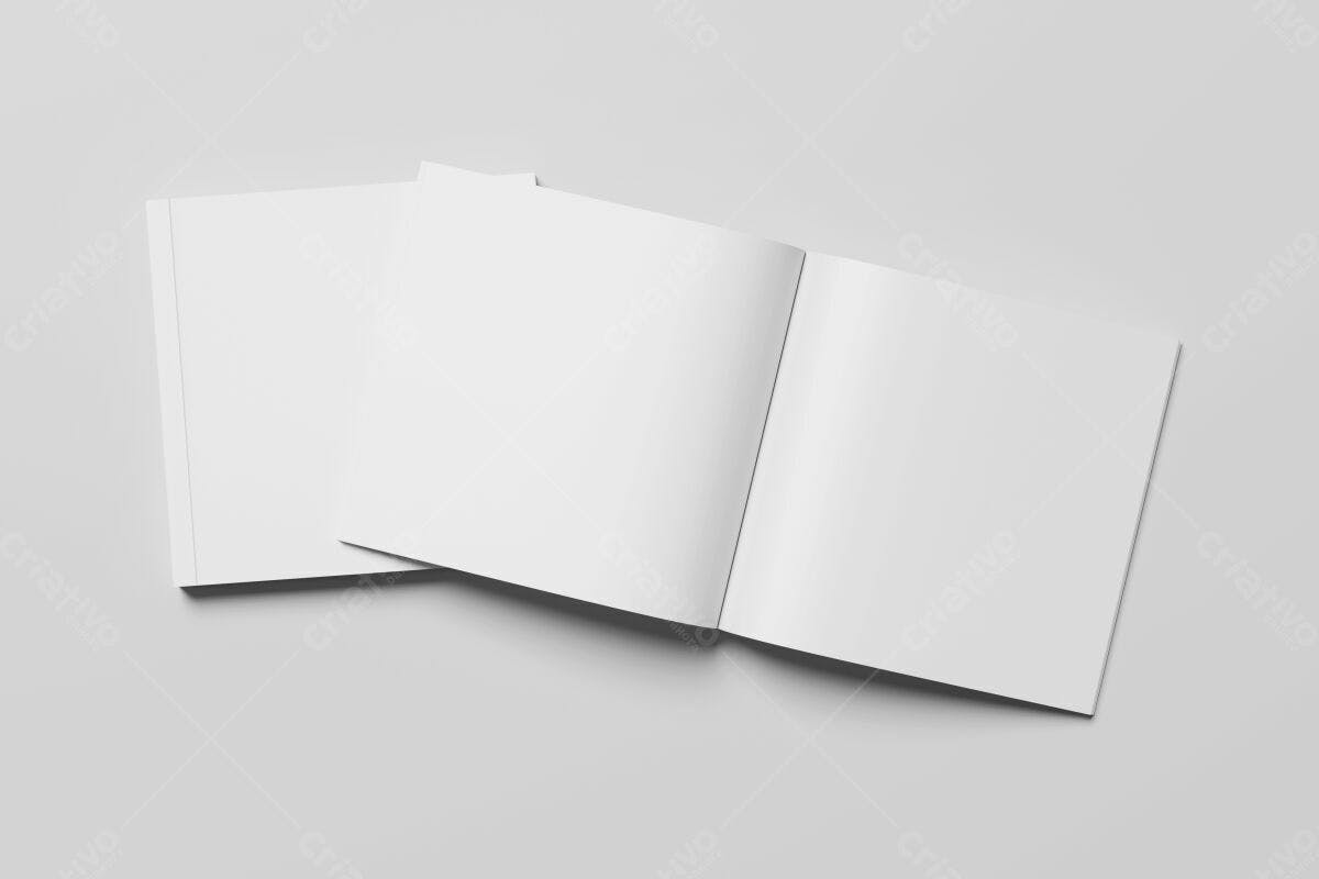 Brochura Quadrada Minimalista PSD Editável