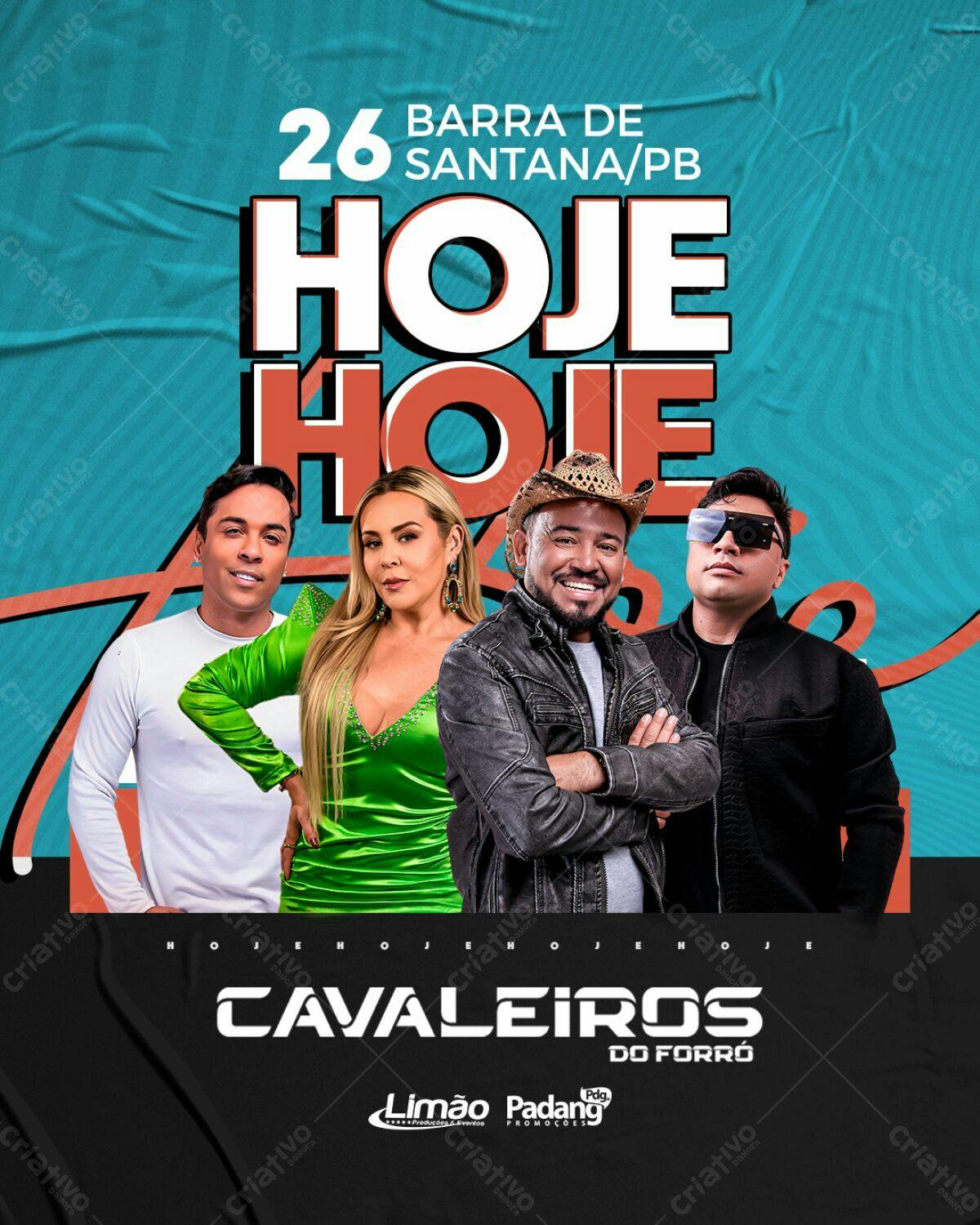 Flyer Show Cavaleiros do Forró PSD Editável