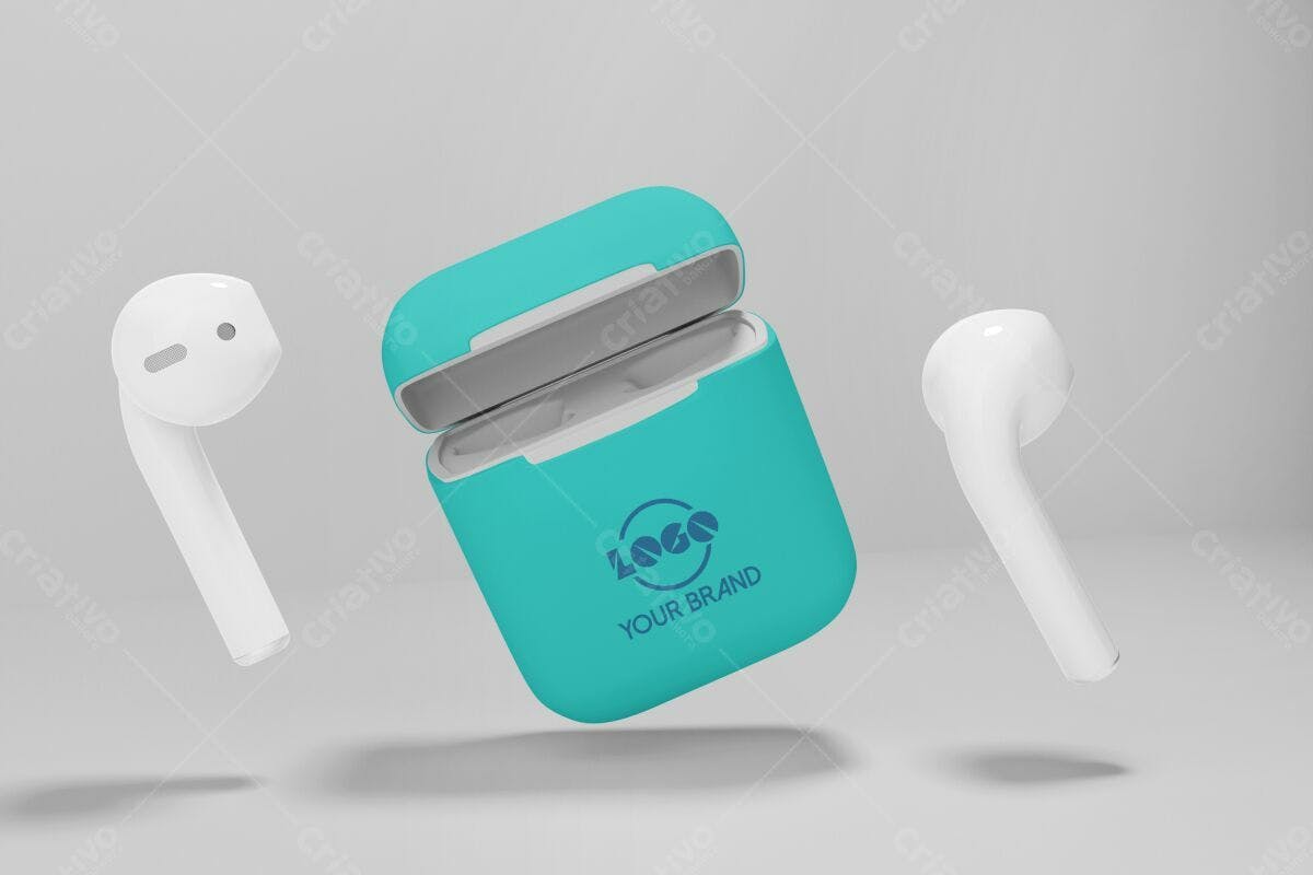 Mockup de Case para Airpods PSD Editável