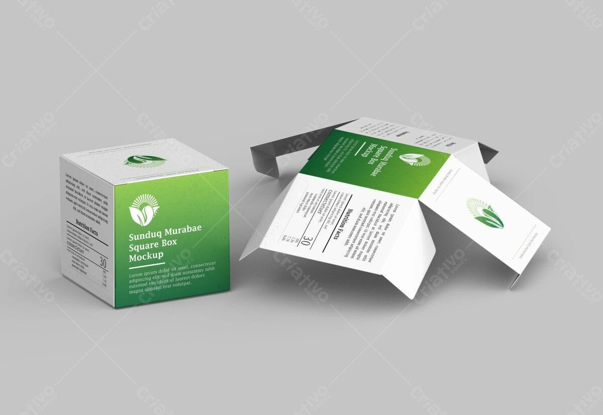 Embalagem para Produto Natural PSD Editável