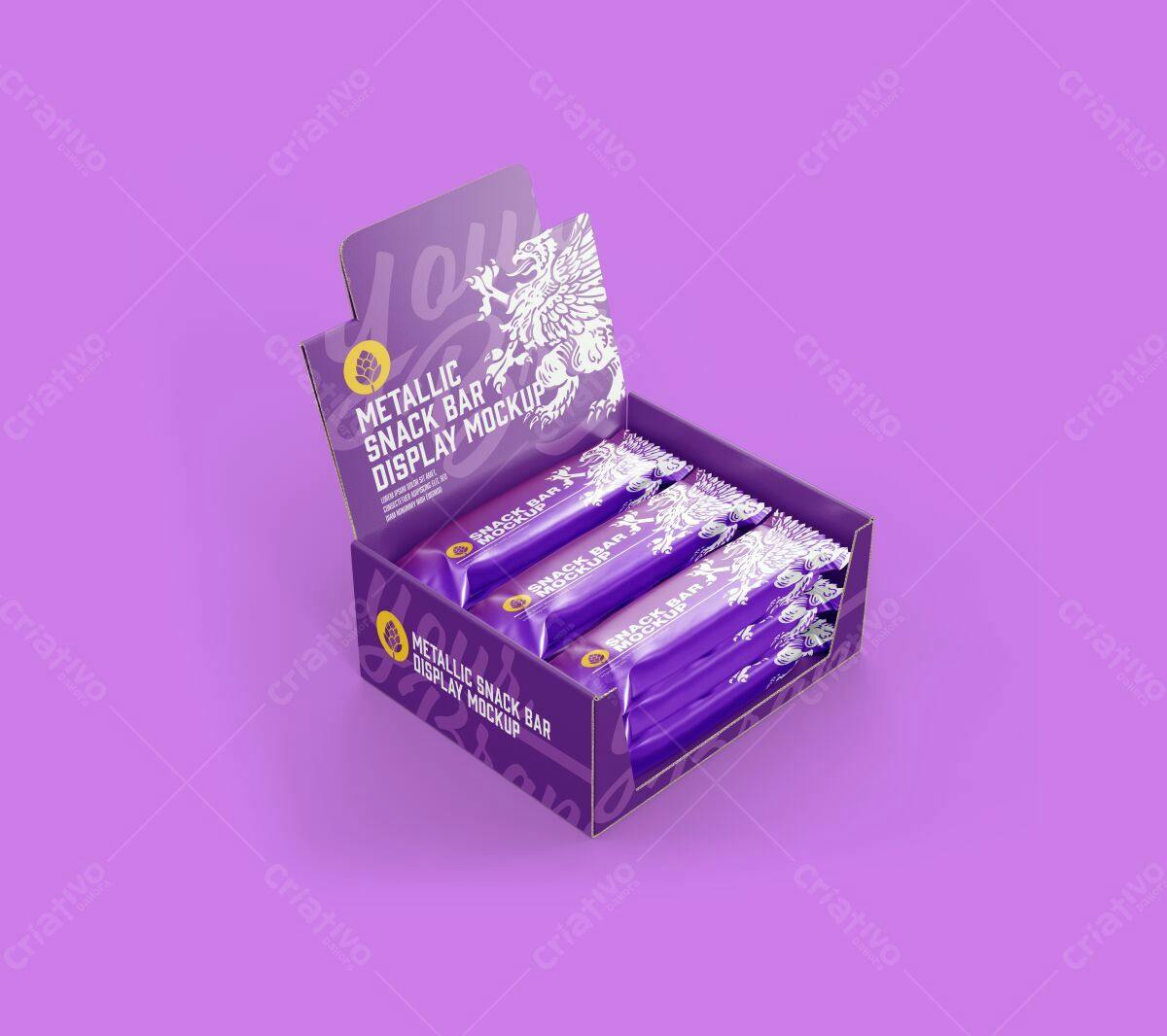 Embalagem para Barra de Cereal PSD Editável