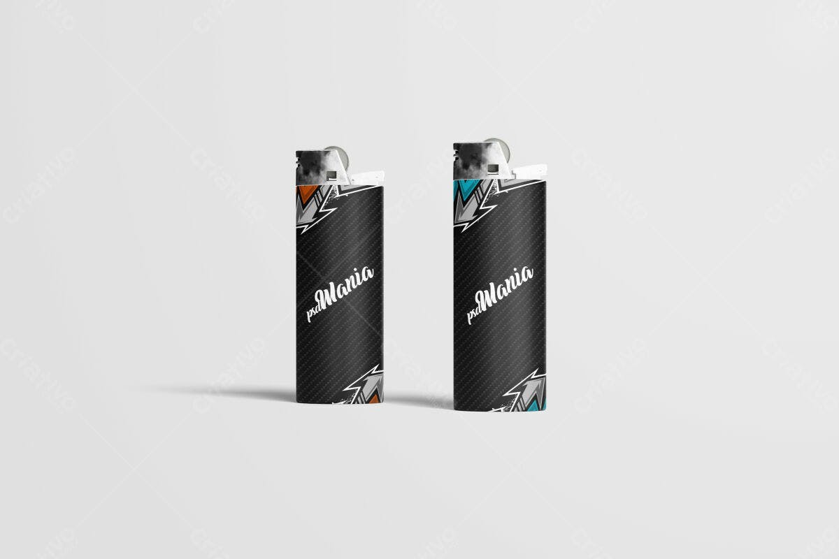 Modelo de Isqueiro Personalizado PSD Editável