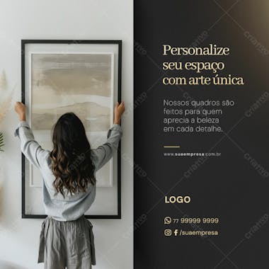 Social media quadros personalizados 10