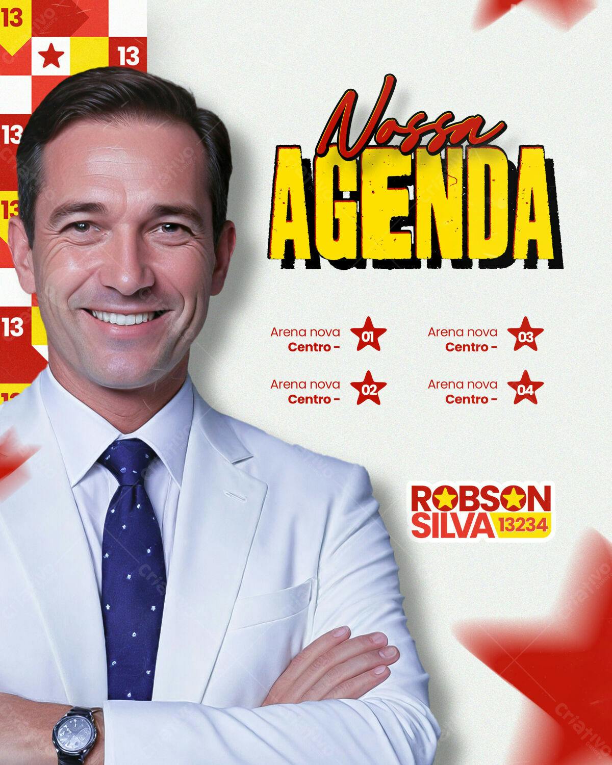 Flyer Agenda de Eventos PSD Editável