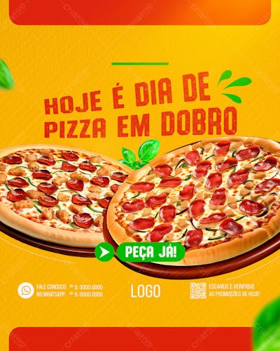 Pizzaria Pizza Social Media Post Feed Vertical