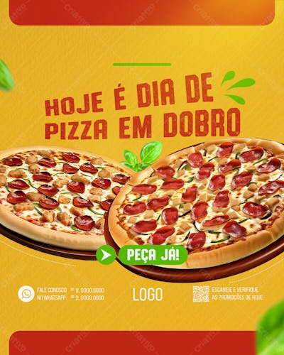 Pizzaria Pizza Social Media Post Feed Vertical