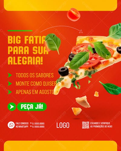Pizzaria Pizza Social Media Post Feed Vertical