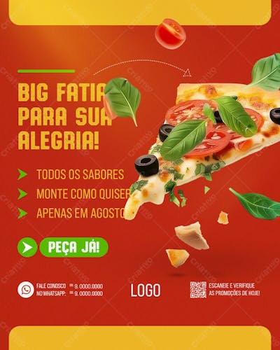 Pizzaria Pizza Social Media Post Feed Vertical
