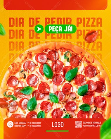 Pizzaria pizza social media post feed vertical