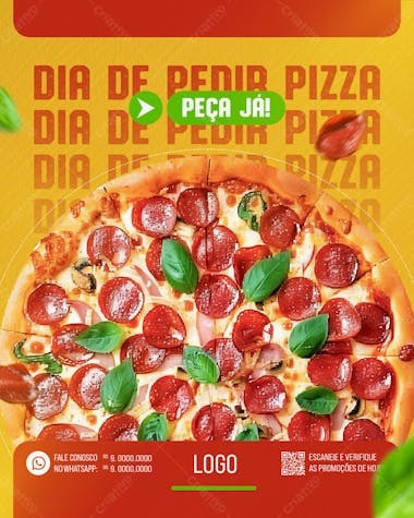 Pizzaria pizza social media post feed vertical