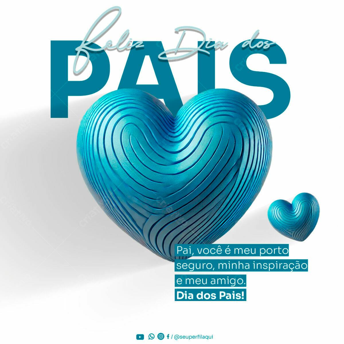Postagem Dia dos Pais PSD Editável