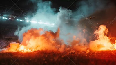 Imagem De Estadio De Futebol Para Composição De Flyer Esportivo