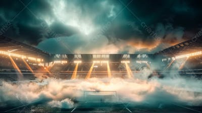 Imagem De Estadio De Futebol Para Composição De Flyer Esportivo