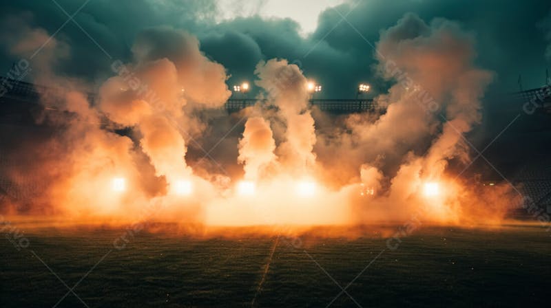 Imagem de estadio de futebol para composição de flyer esportivo