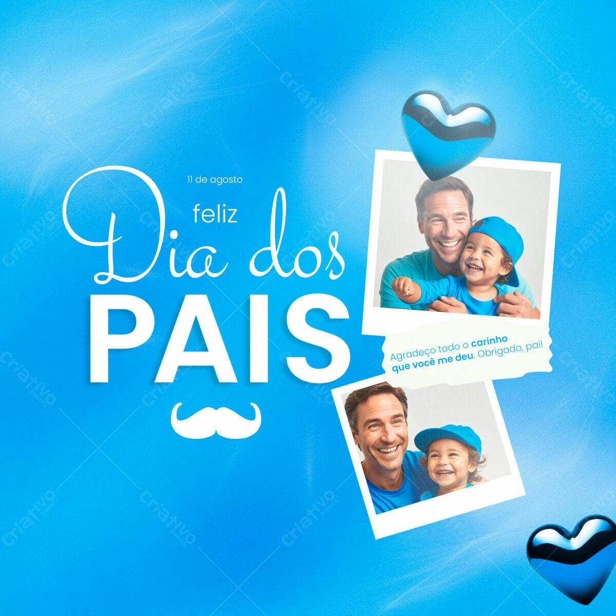 Postagem Dia dos Pais PSD Editável