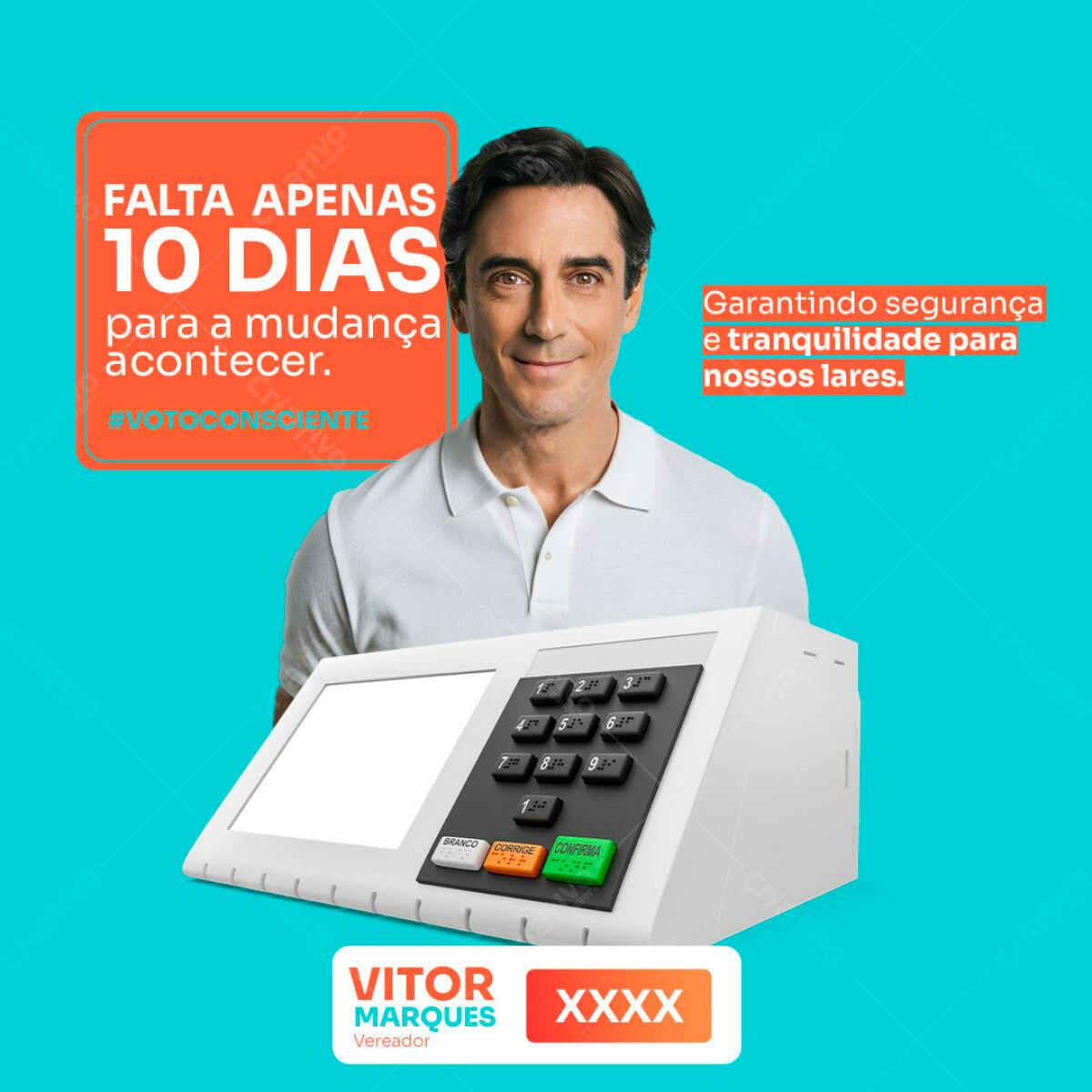 PSD para Campanha Política Eleições PSD Editável