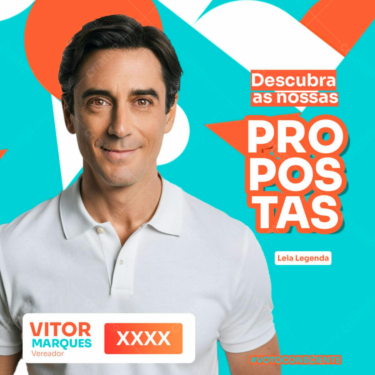 PSD para Campanha Política PSD Editável
