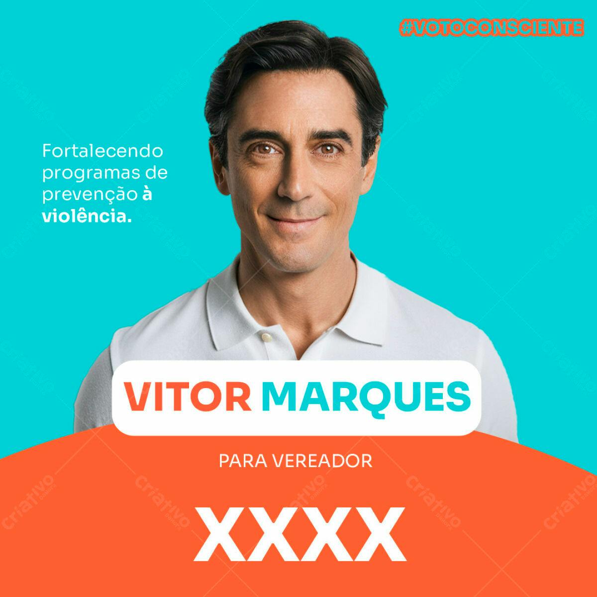 Postagem Política para Vereador PSD Editável