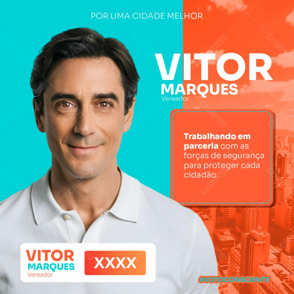 Flyer Campanha Política PSD Editável