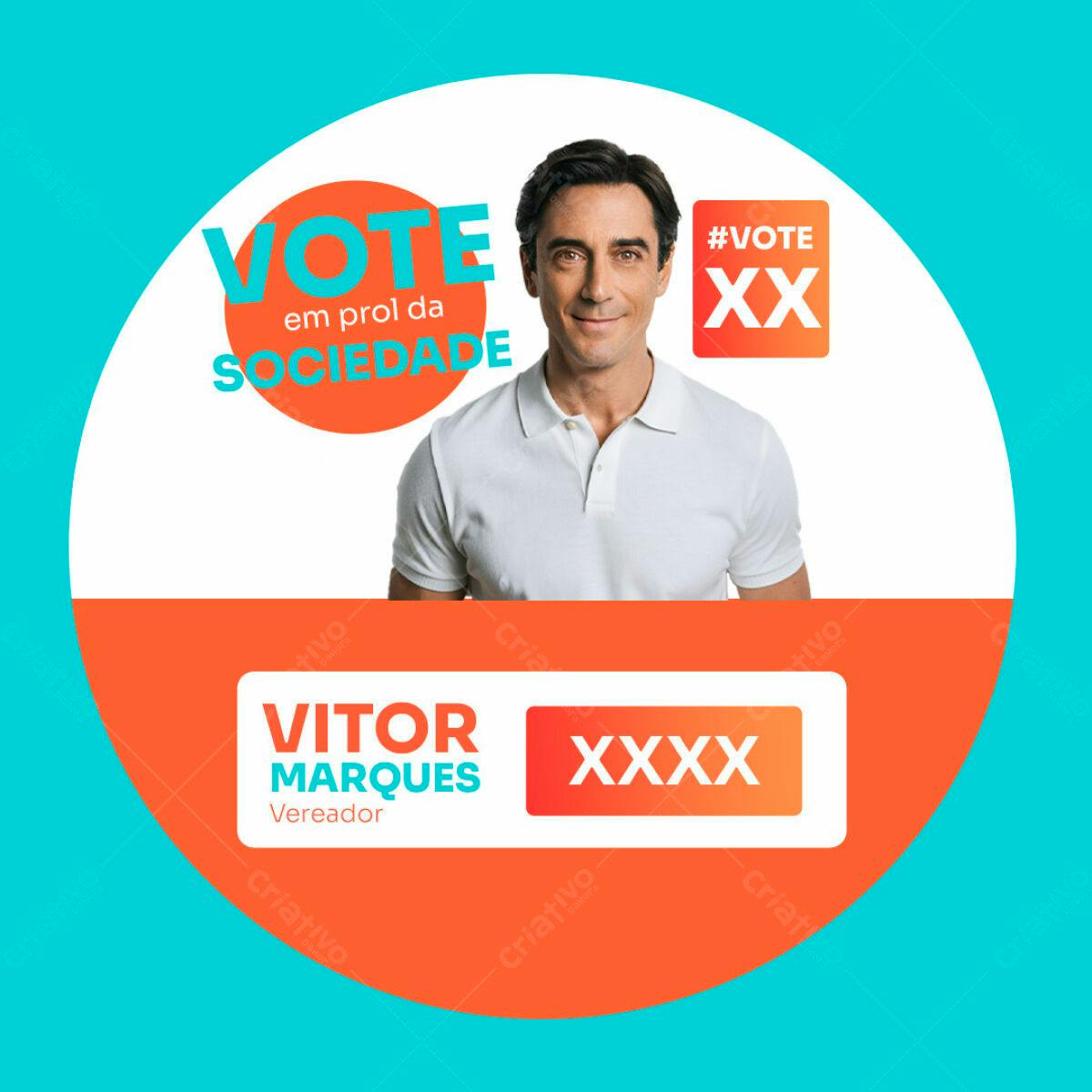 PSD para Campanha Política Eleições PSD Editável