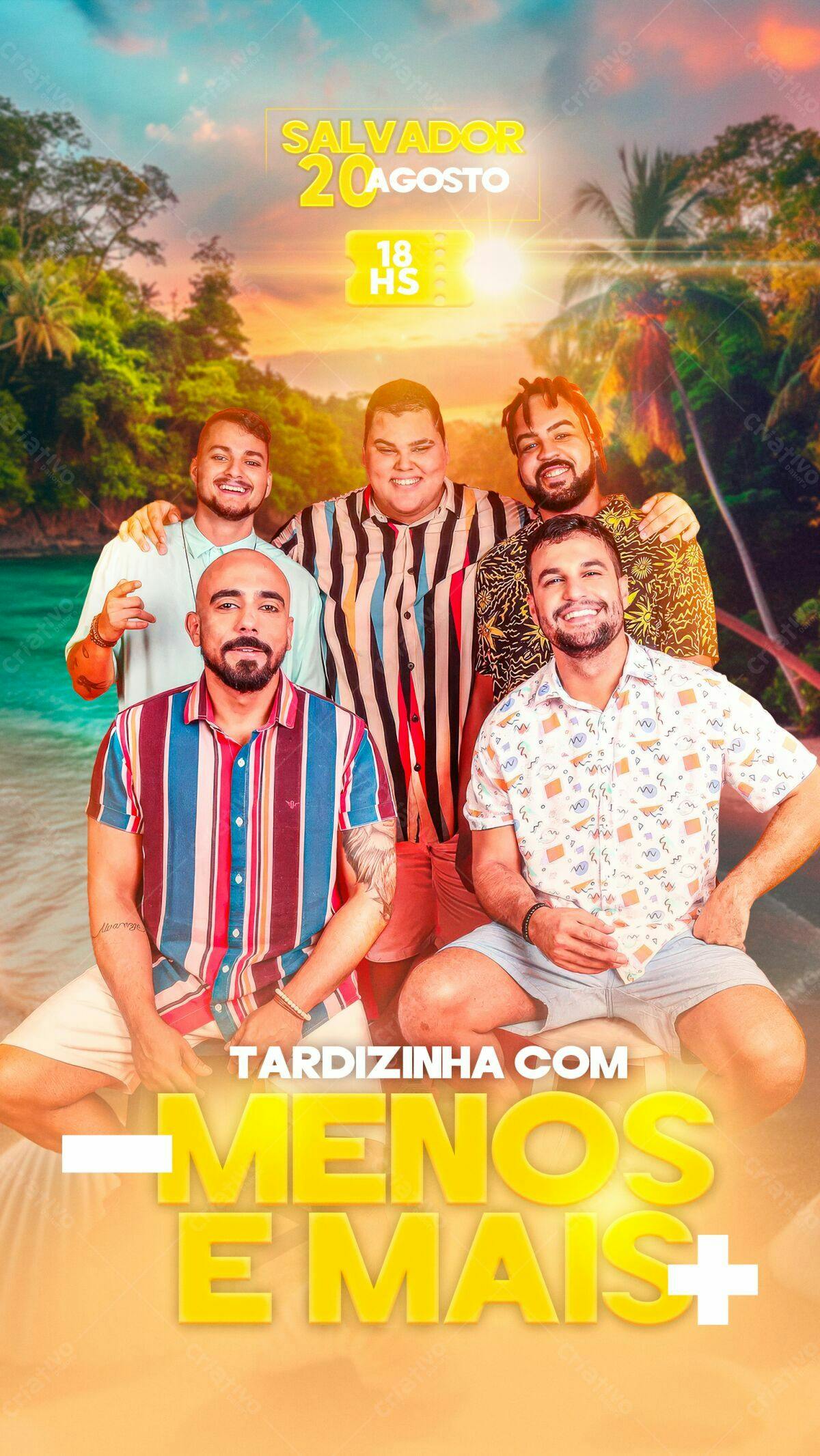 Flyer para Evento Musical em Salvador PSD Editável