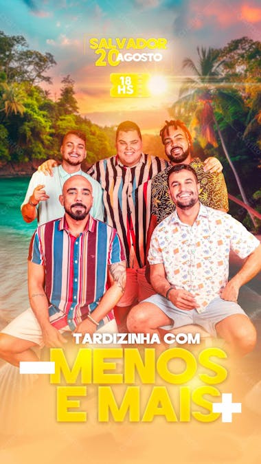 Flyer tardizinha com menos e mais story