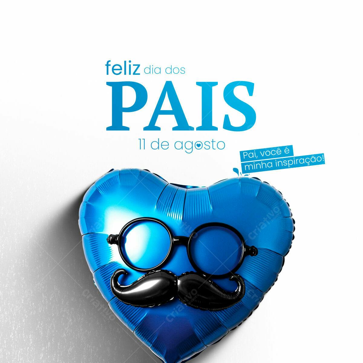 Postagem Dia dos Pais PSD Editável