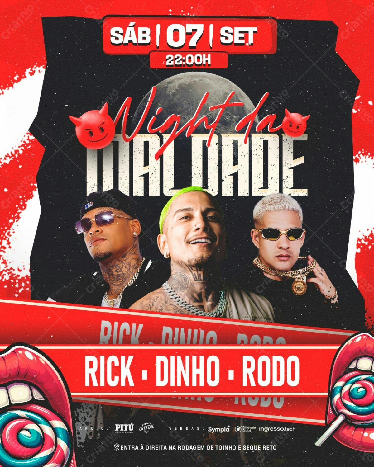 Flyer Night da Malddade PSD Editável