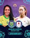 Flyer matchday futebol olimpiadas 2024