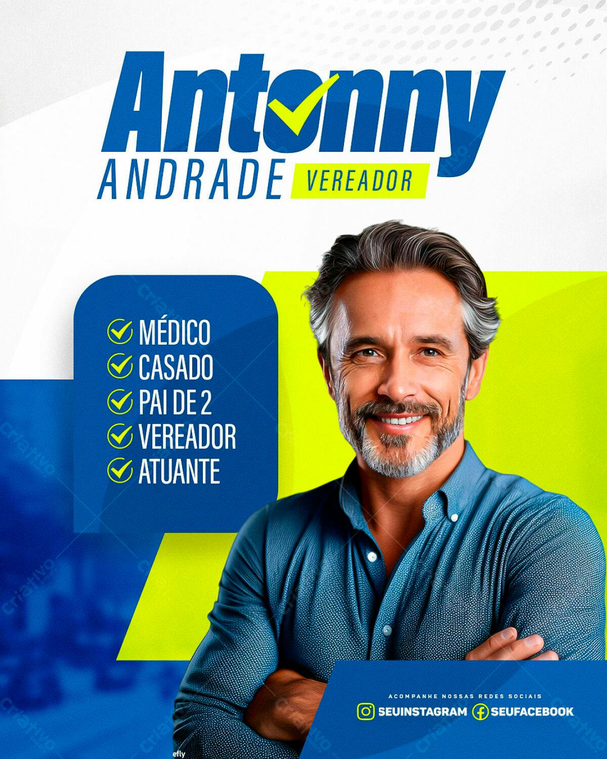 Flyer Campanha Política PSD Editável