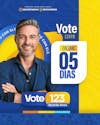 Flyer eleições, santinho político, vereador e prefeito