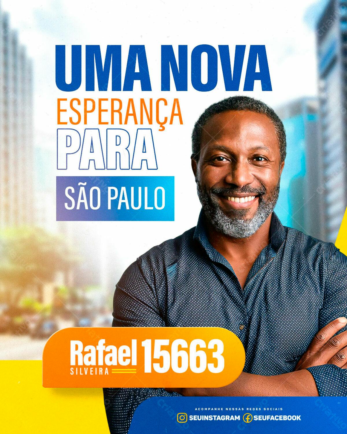 Flyer Eleições São Paulo PSD Editável