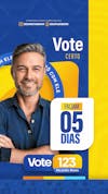 Flyer eleições, santinho político, vereador e prefeito