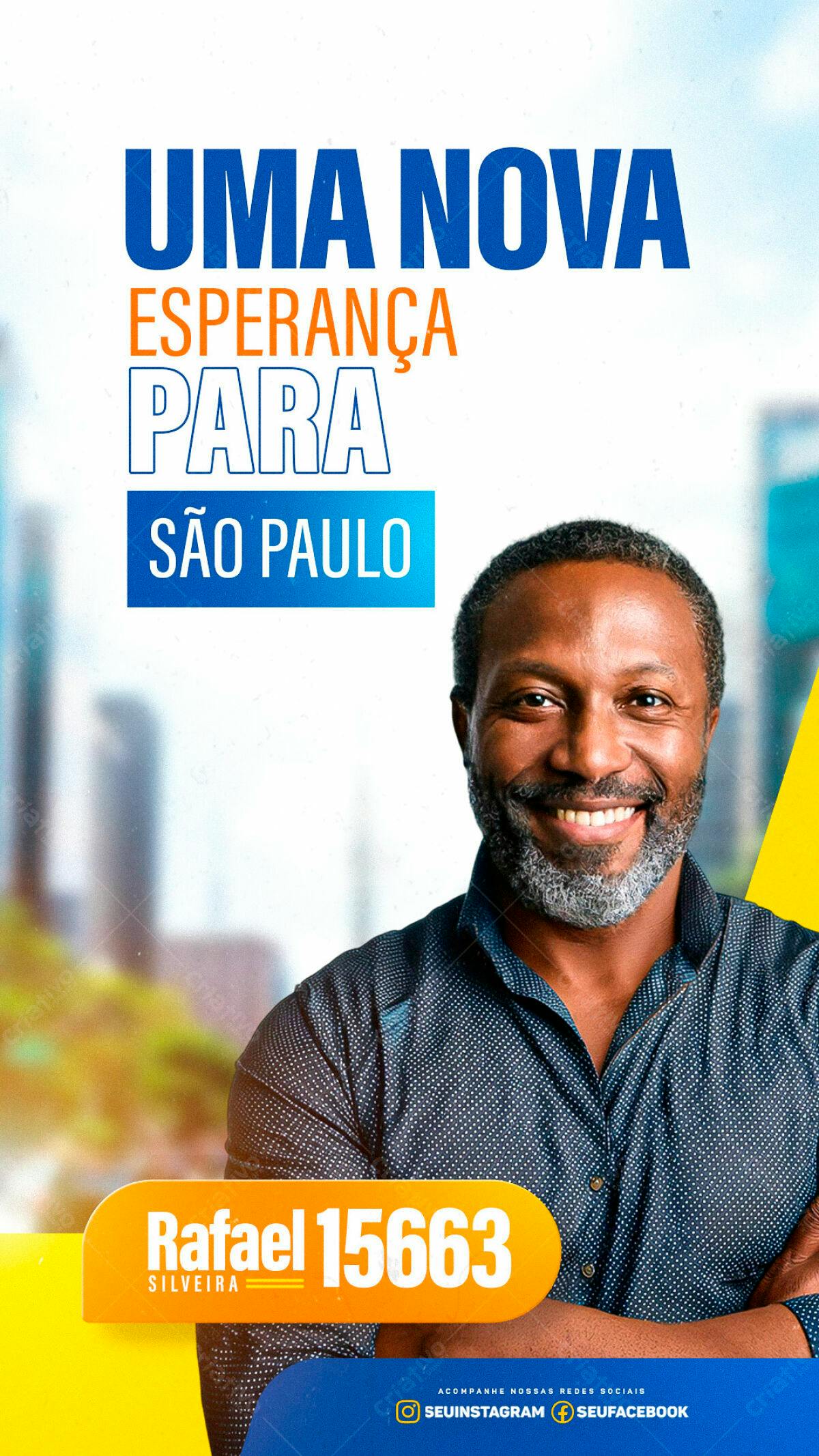 Flyer Eleições São Paulo PSD Editável