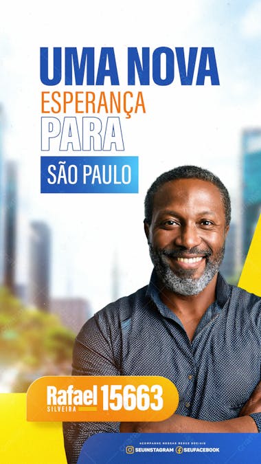 Flyer eleições, santinho político, vereador e prefeito