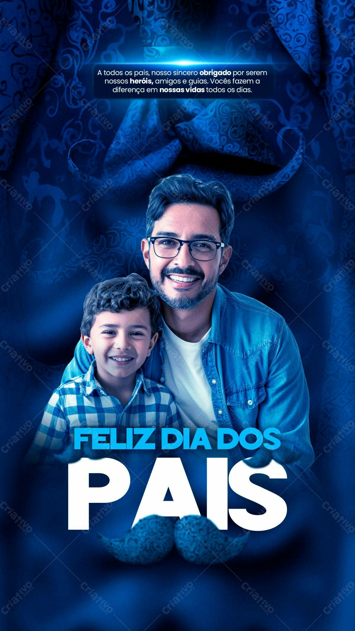 Post para Dia dos Pais PSD Editável
