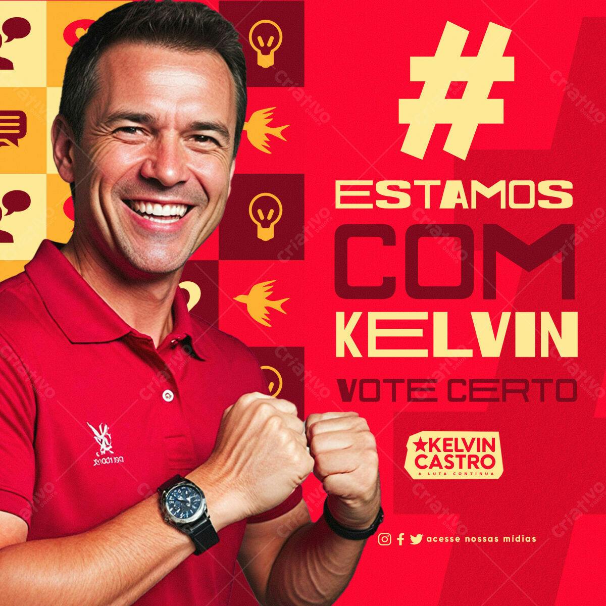 Flyer de Campanha Política PSD Editável