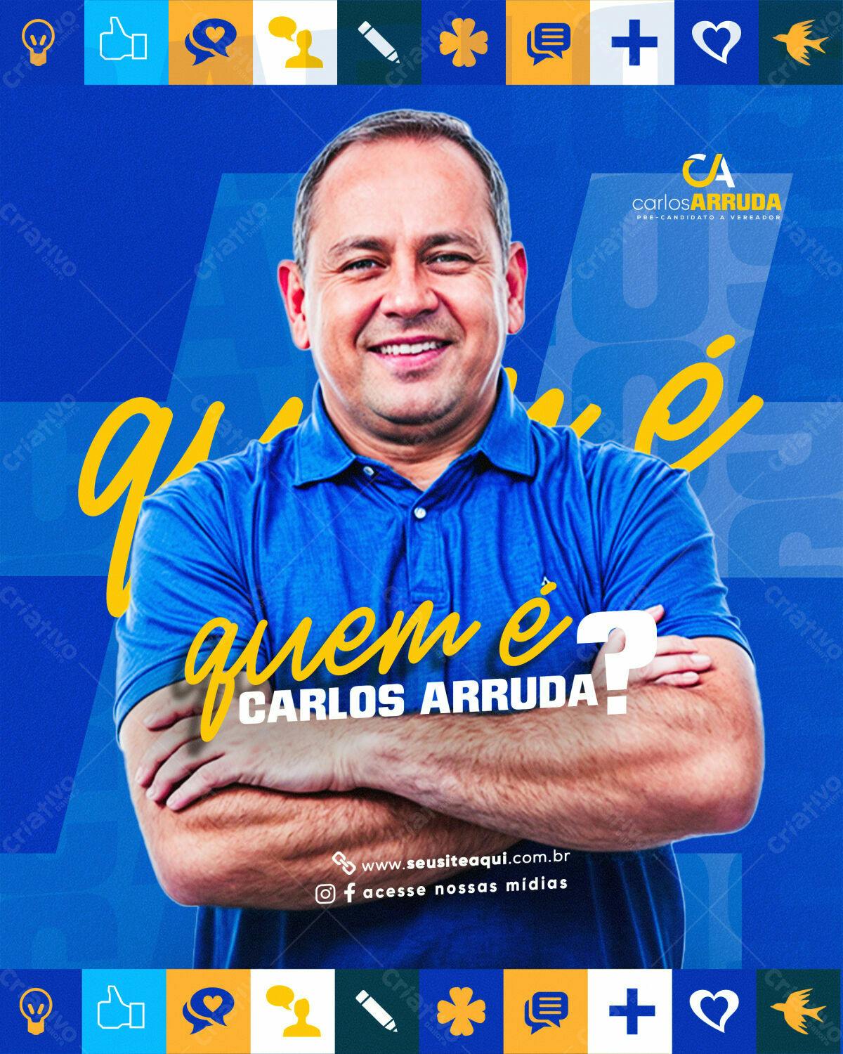 Flyer de Campanha Política PSD Editável