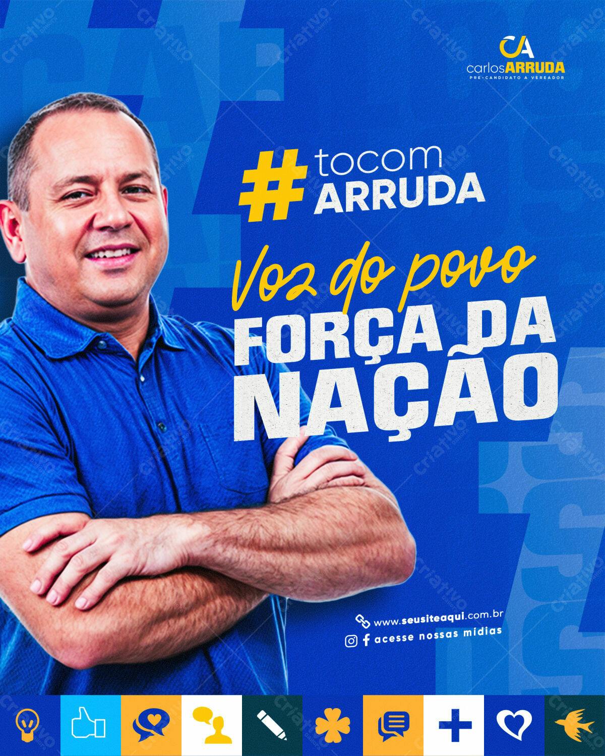 PSD para Campanha Política PSD Editável