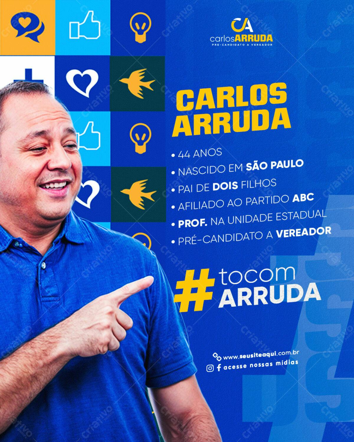 Flyer para Campanha Política PSD Editável