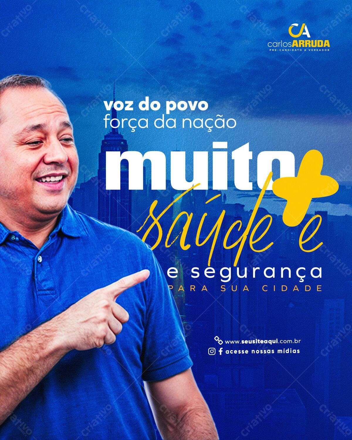Flyer Campanha Política PSD Editável