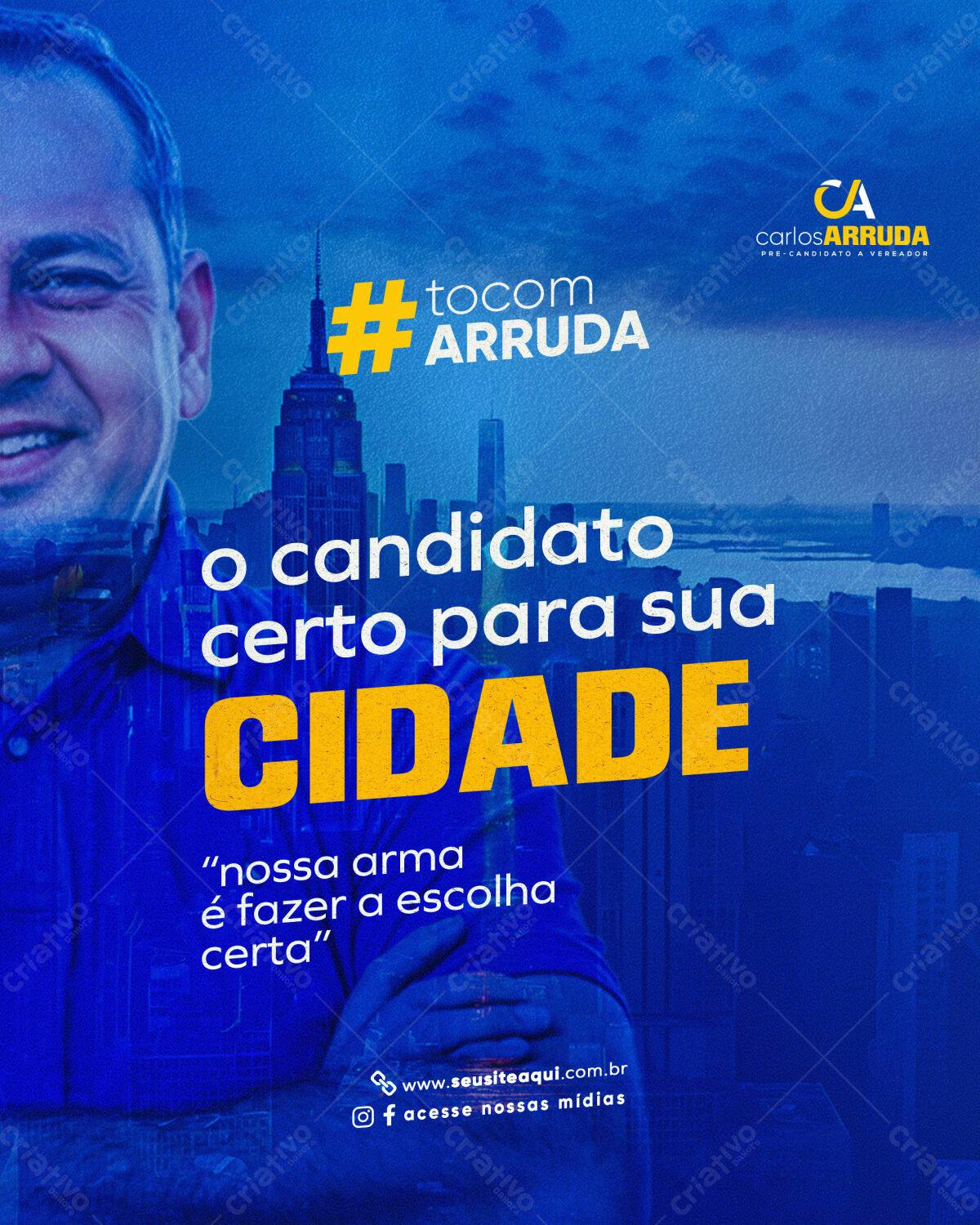 Flyer para Campanha Política PSD Editável
