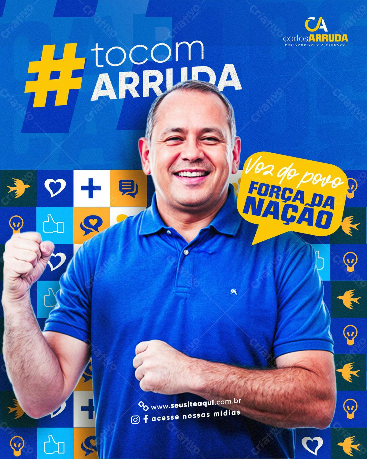 Flyer de Campanha Política PSD Editável
