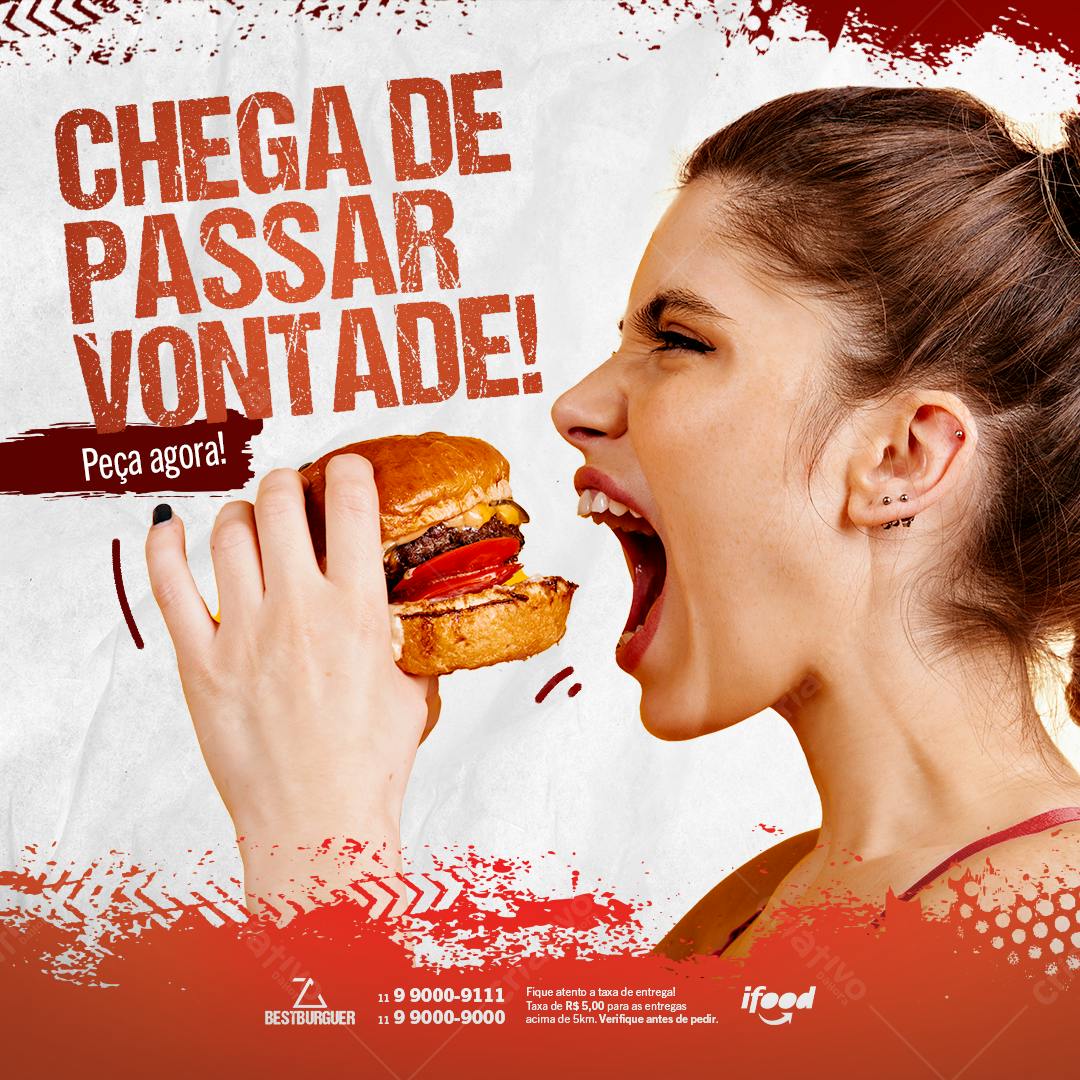 Flyer para Lanchonete PSD Editável